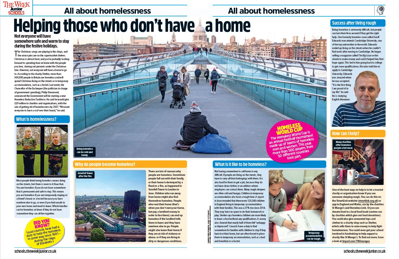Homelessness | The Week Junior Schools
